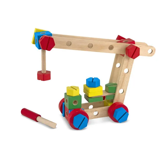Melissa & Doug Classic Toy Construction Building Set in a Box