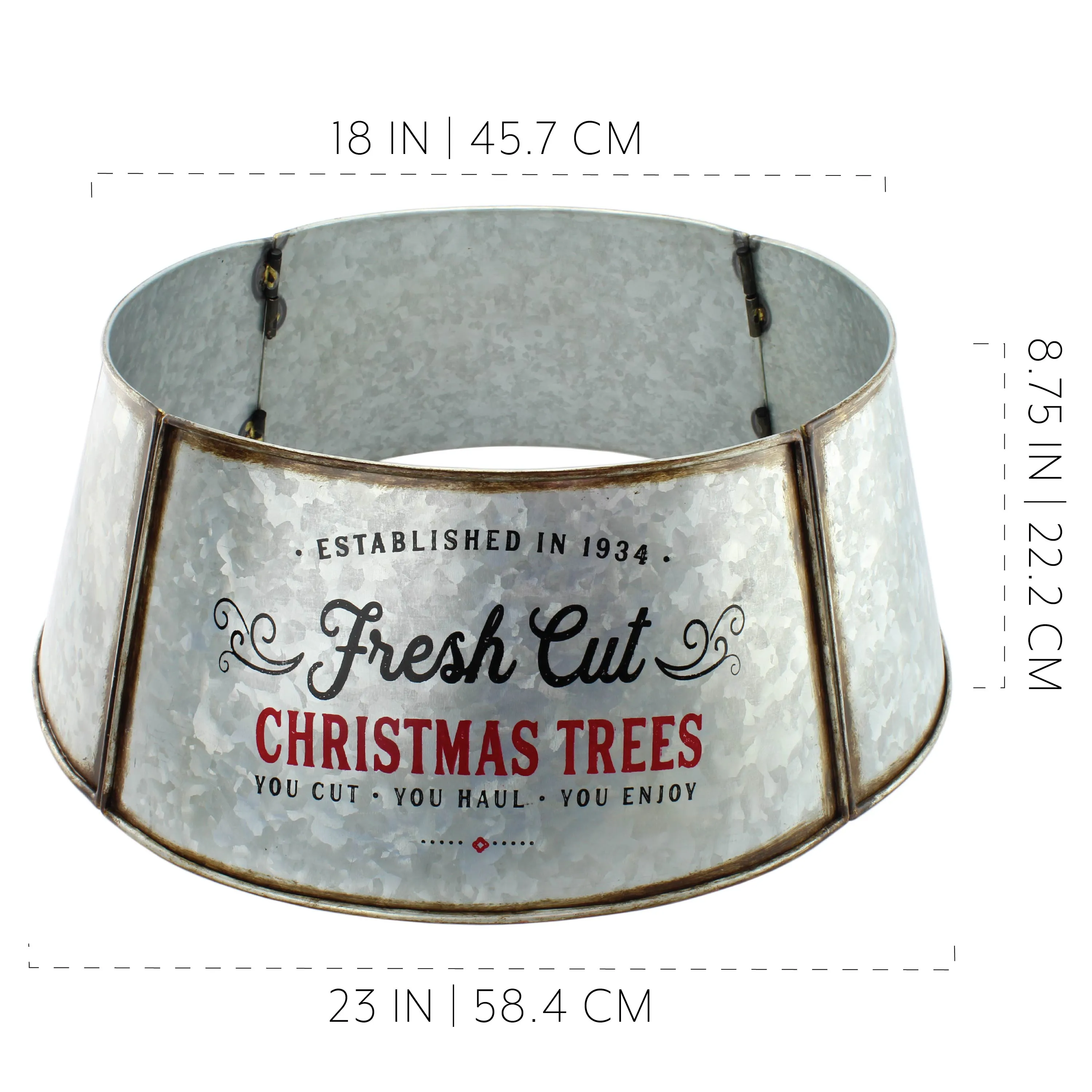 Metal Christmas Tree Collar (23-Inch Base)