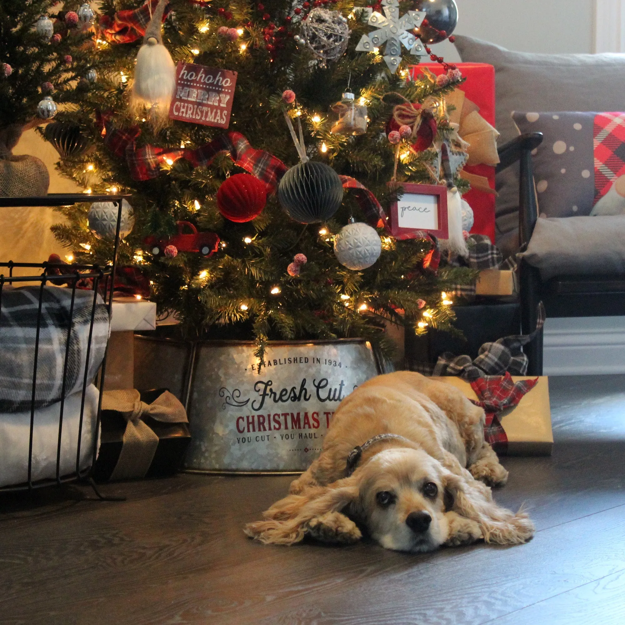 Metal Christmas Tree Collar (23-Inch Base)