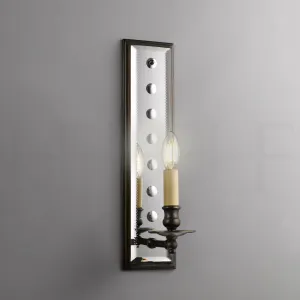 Mirror Back Wall Light with Spots