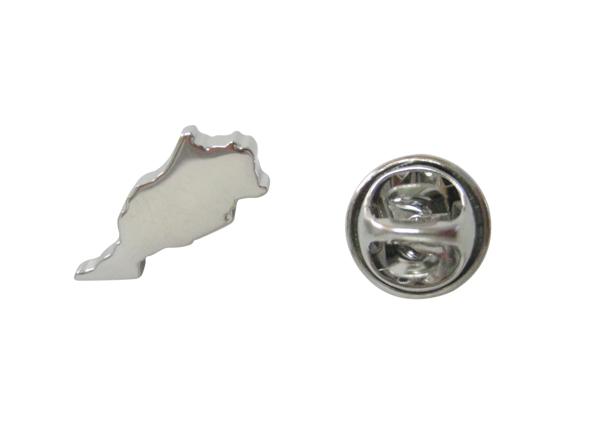 Morocco Map Shape Lapel Pin