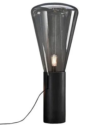 Muffins Wood Base Glass Table Lamp