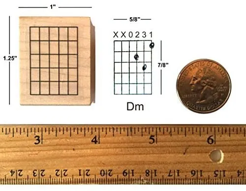 Music Stamp, Guitar 5-Fret.