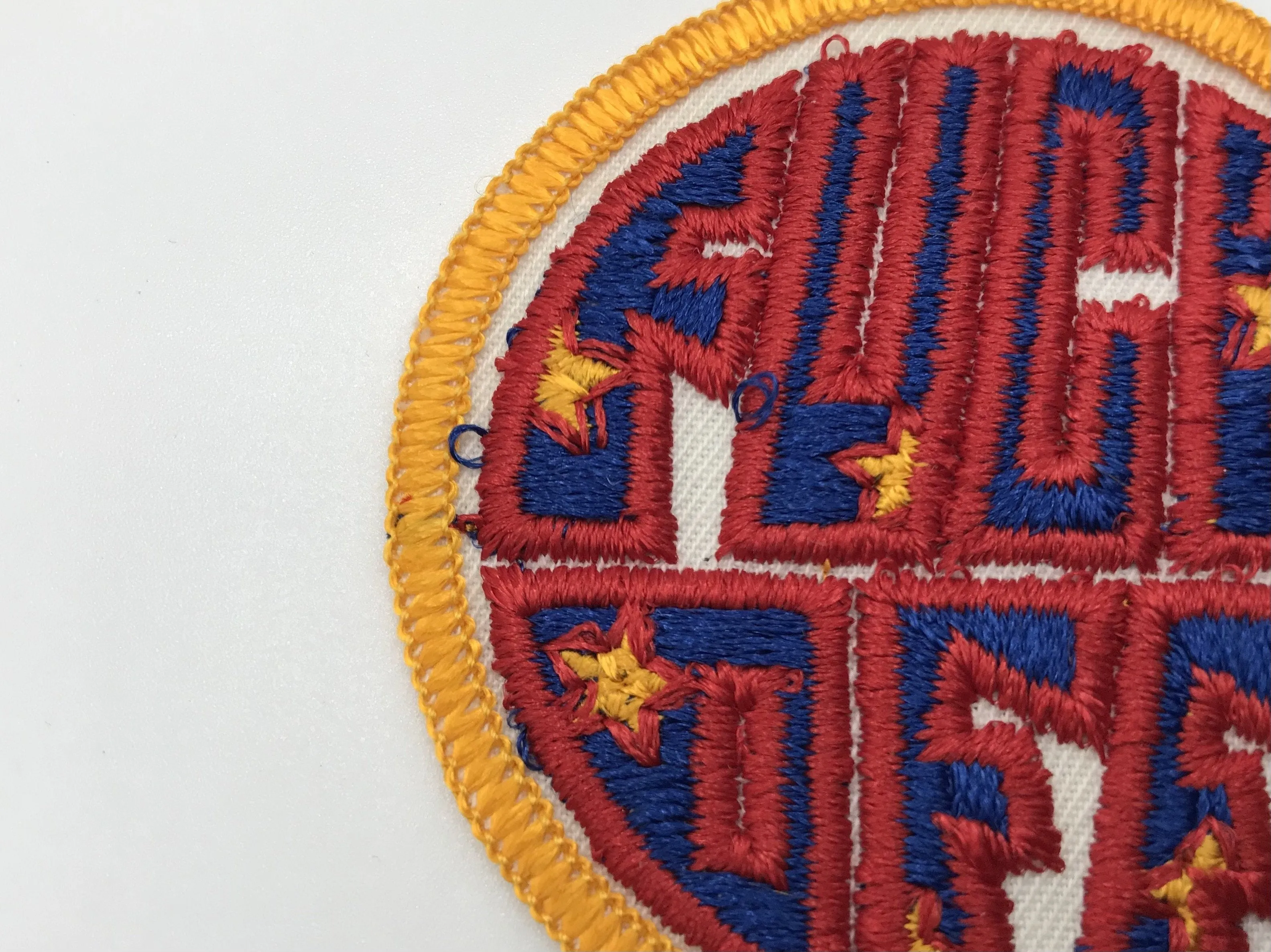 new old stock "F**k Off!" vintage embroidered patch