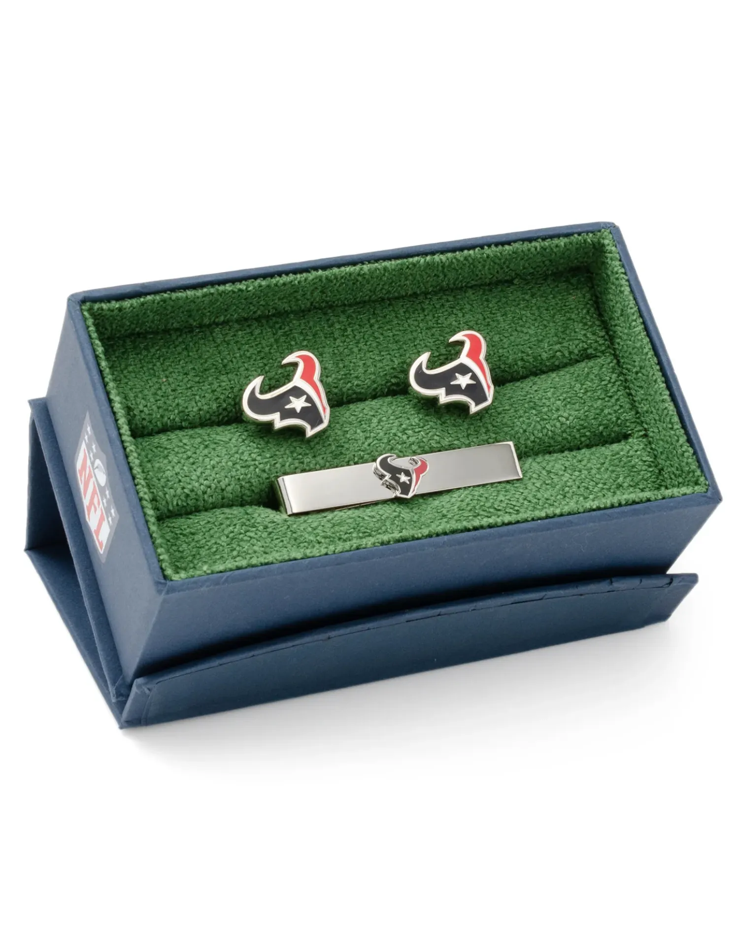 NFL Houston Texans Cufflinks and Tie Bar Gift Set