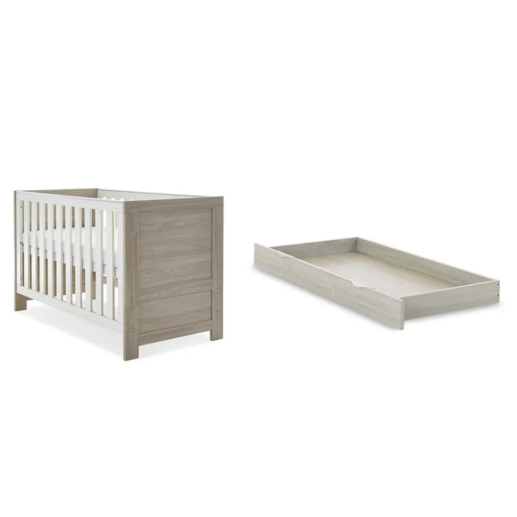 OBABY Nika 2 Piece Room Set & Underdrawer - Grey Wash & White