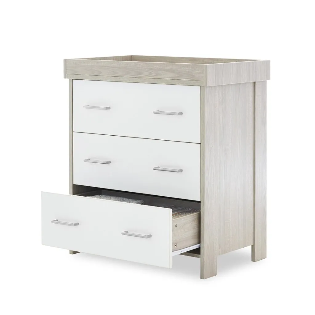 OBABY Nika 2 Piece Room Set & Underdrawer - Grey Wash & White