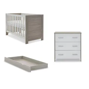 OBABY Nika 2 Piece Room Set & Underdrawer - Grey Wash & White