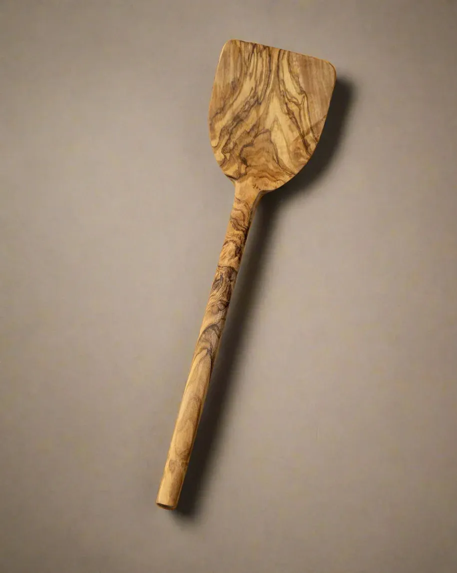 Olive Wood Short Spatula