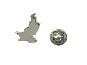Pakistan Map Shape Lapel Pin