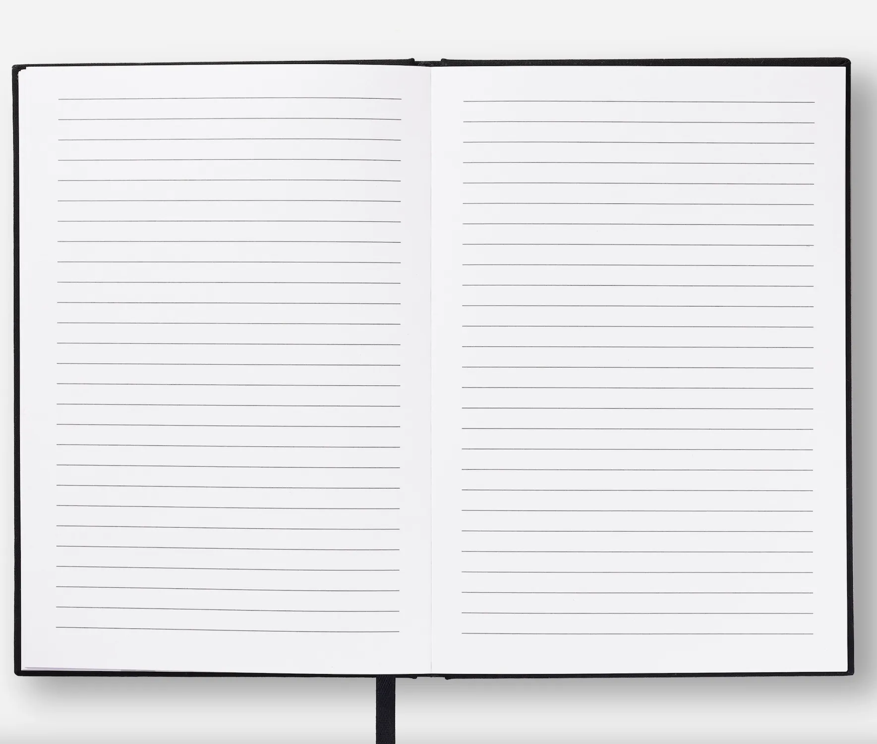 Paper Is More Patient Than People Black Linen Notebook