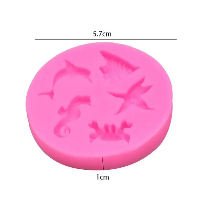 Pastry Silicone Mold Mermaid Tail Pattern Gum Paste Chocolate Cake Molds Candy Molds party Cupcake Decorating Tools