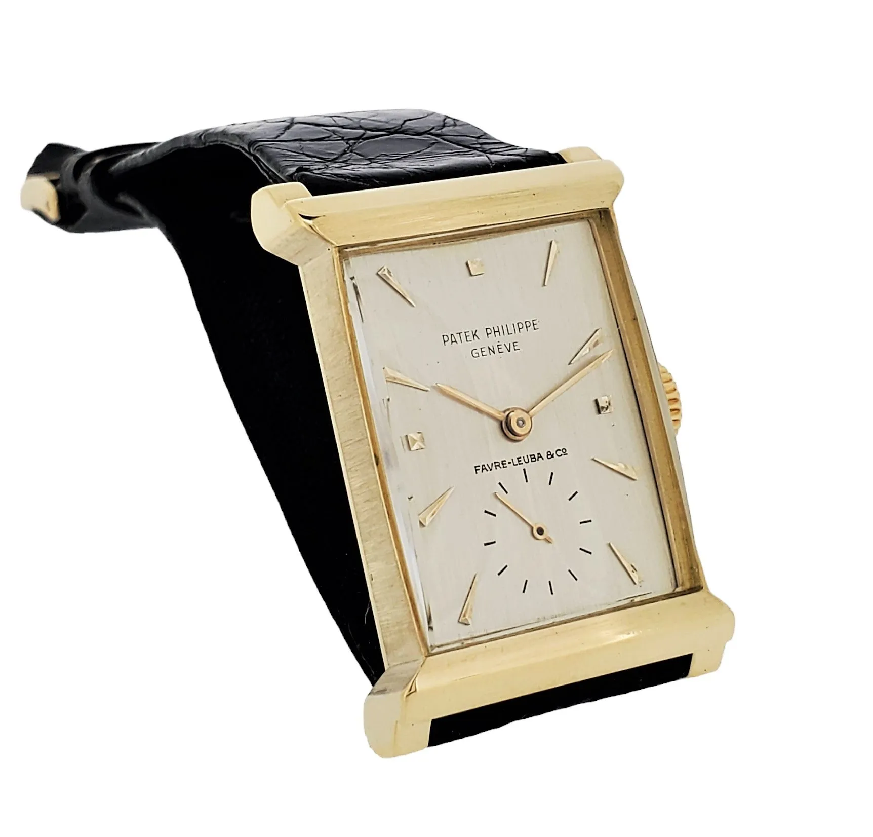 Patek Phillippe 2404J "Canape' Art Deco Architectural Watch Circa 1952