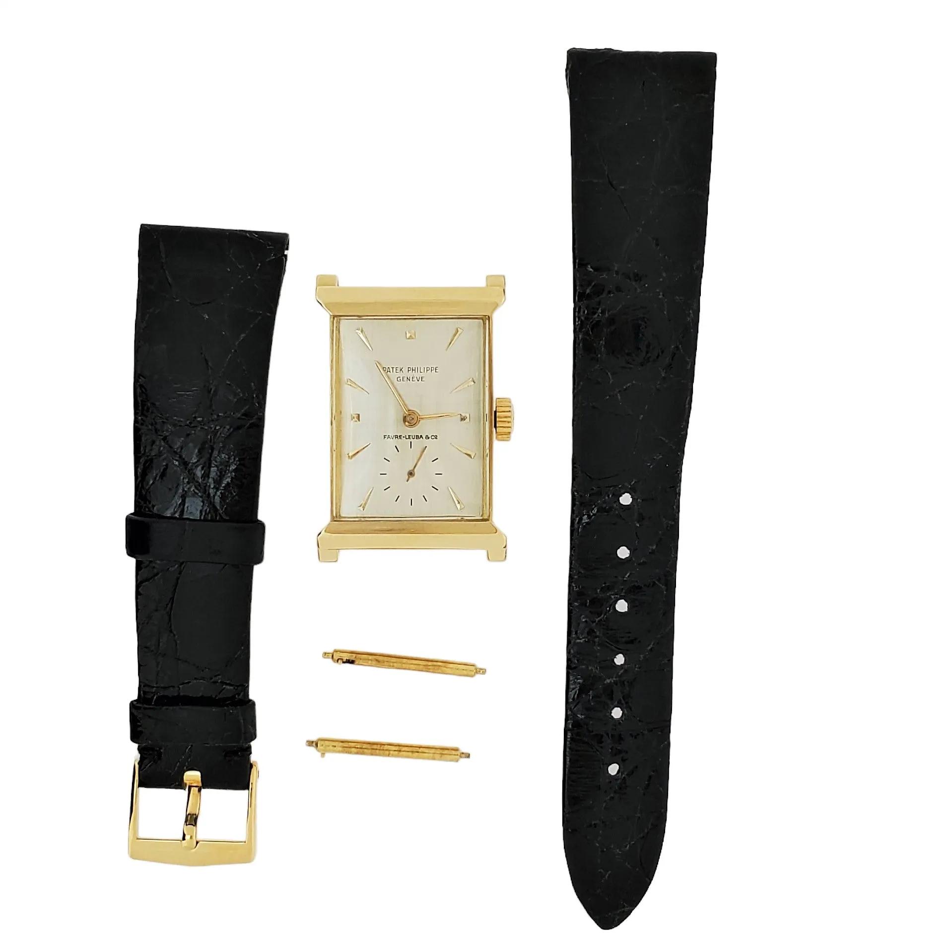 Patek Phillippe 2404J "Canape' Art Deco Architectural Watch Circa 1952