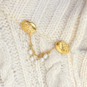 Pearl Charm Sweater Pins