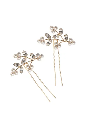 Pearl Triplet Cluster Pins (set of 2)