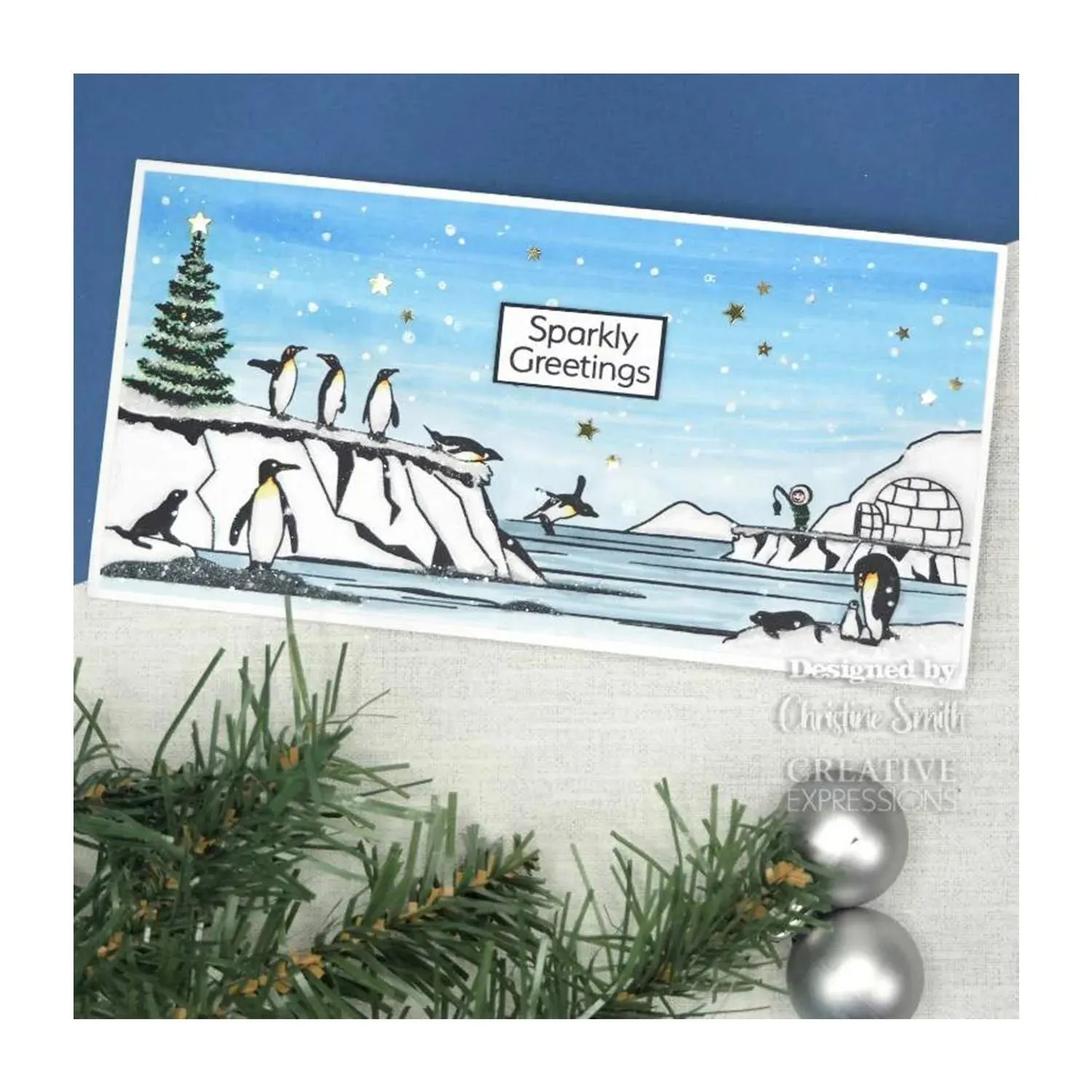 Penguin Playtime DL Stamp