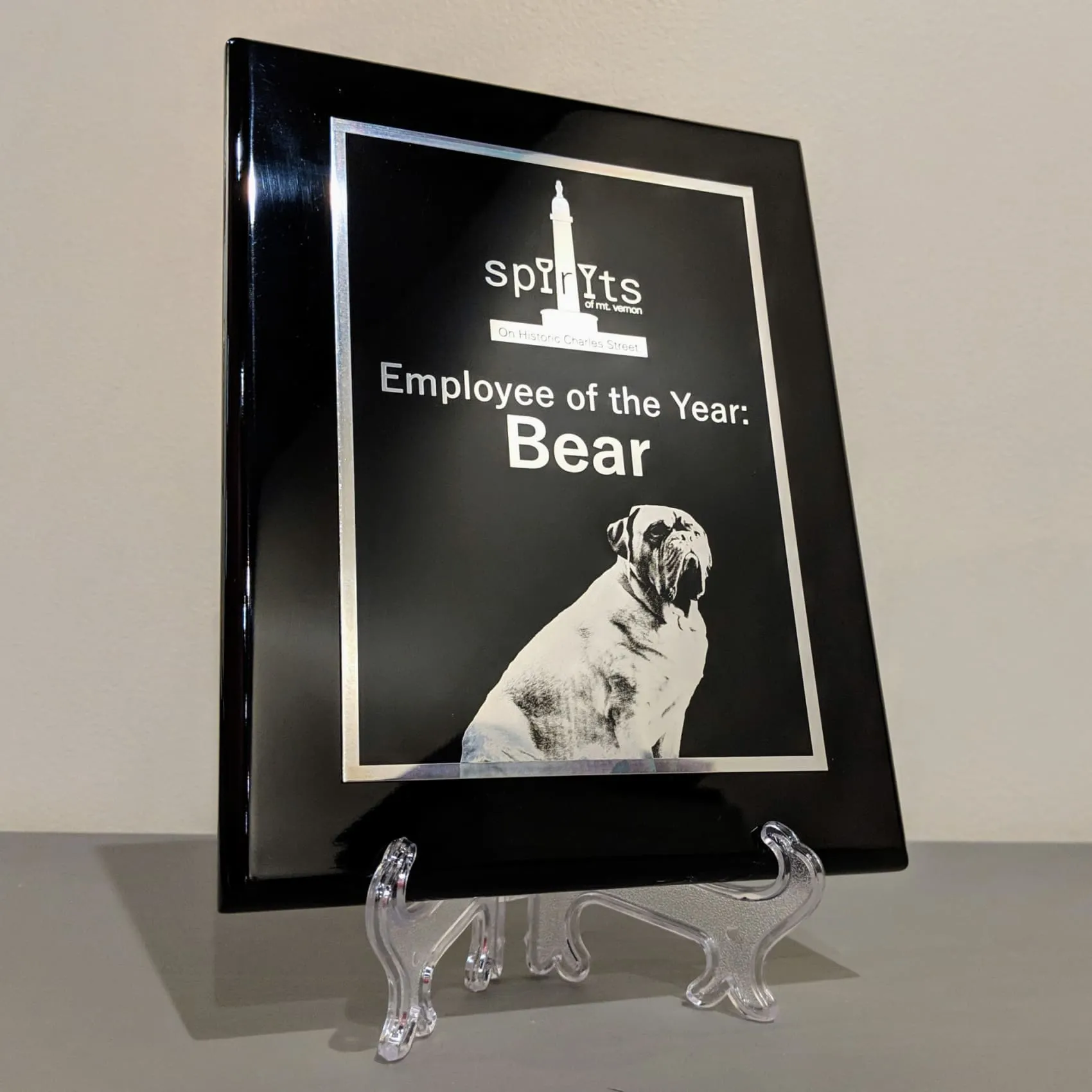 Piano Finish Plaque