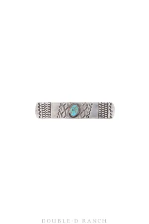 Pin, Concho, Bar, Turquoise, Fred Harvey Railroad Era, Vintage, ‘30s, 698