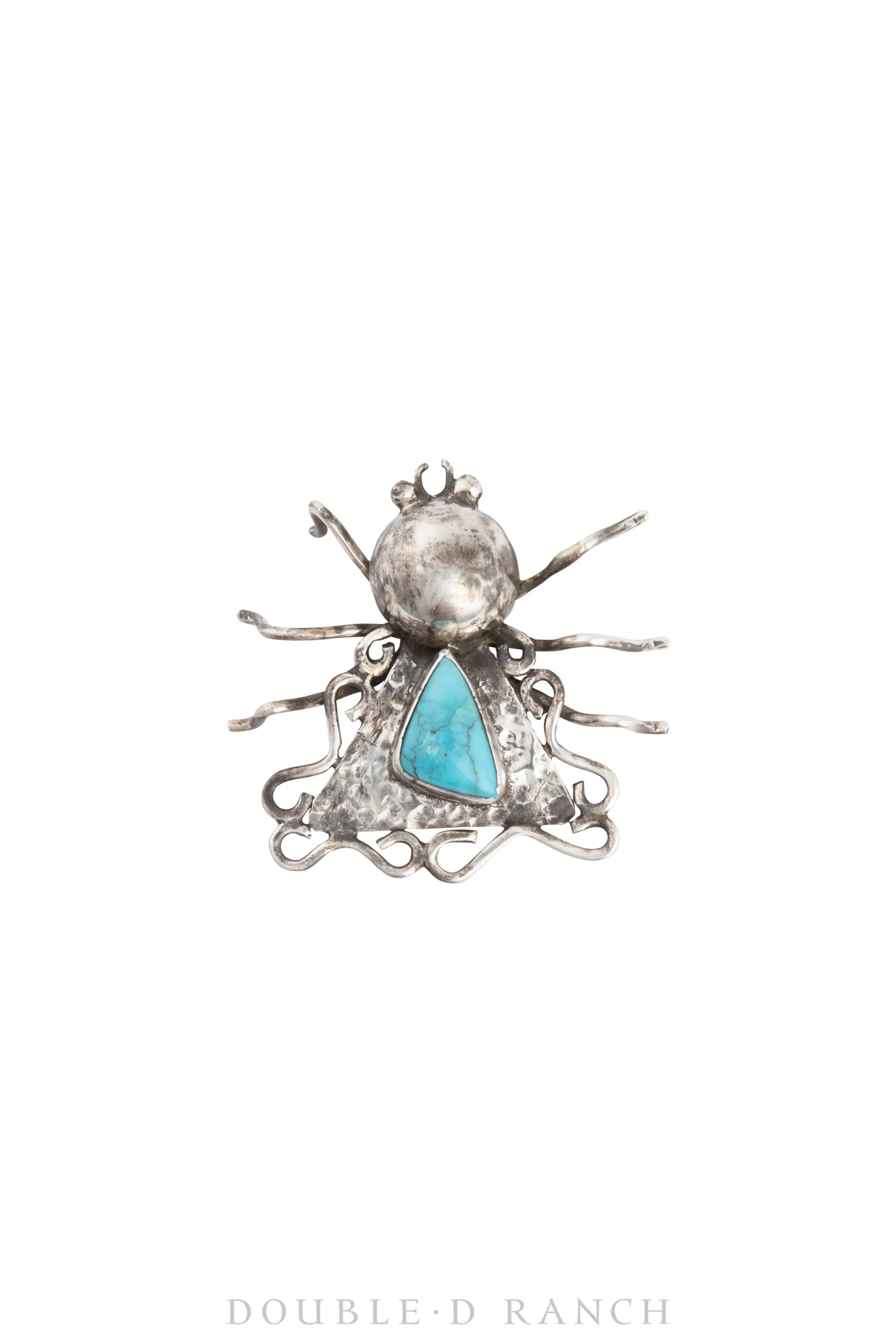Pin, Novelty, Bug, Turquoise, Upcycled Vintage, 1000