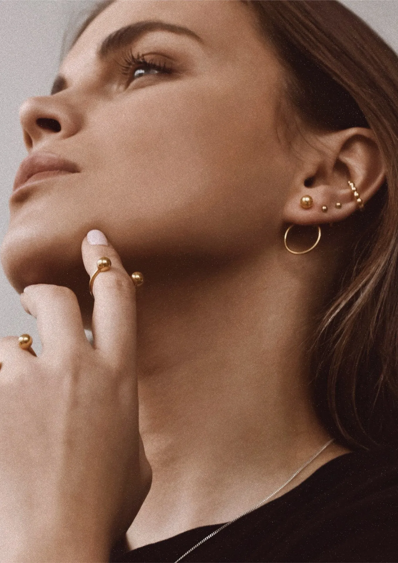 Pin Up Earrings Gold