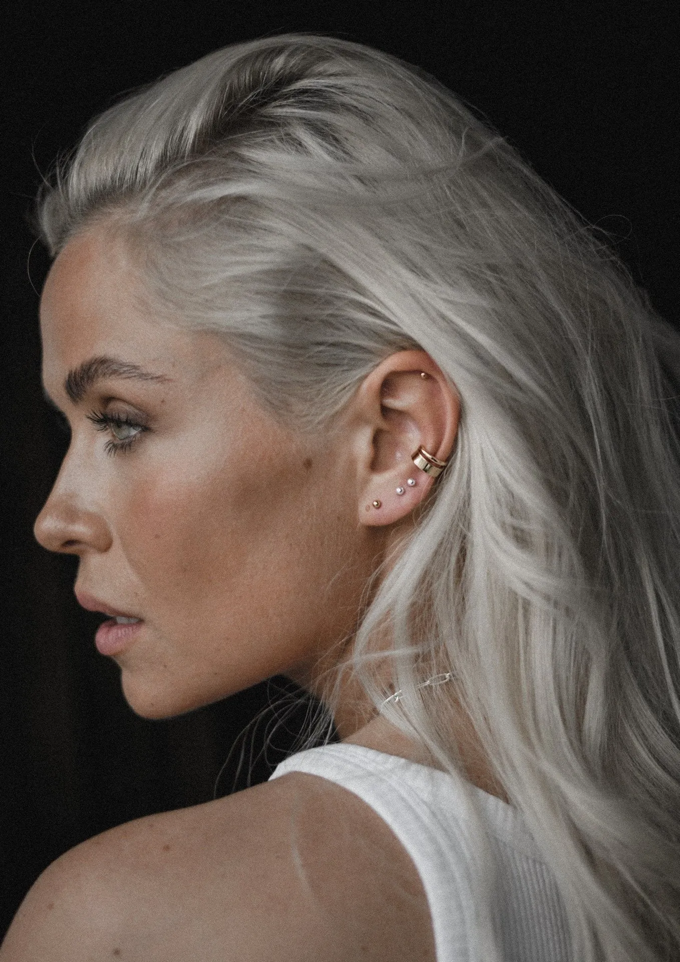 Pin Up Earrings Silver
