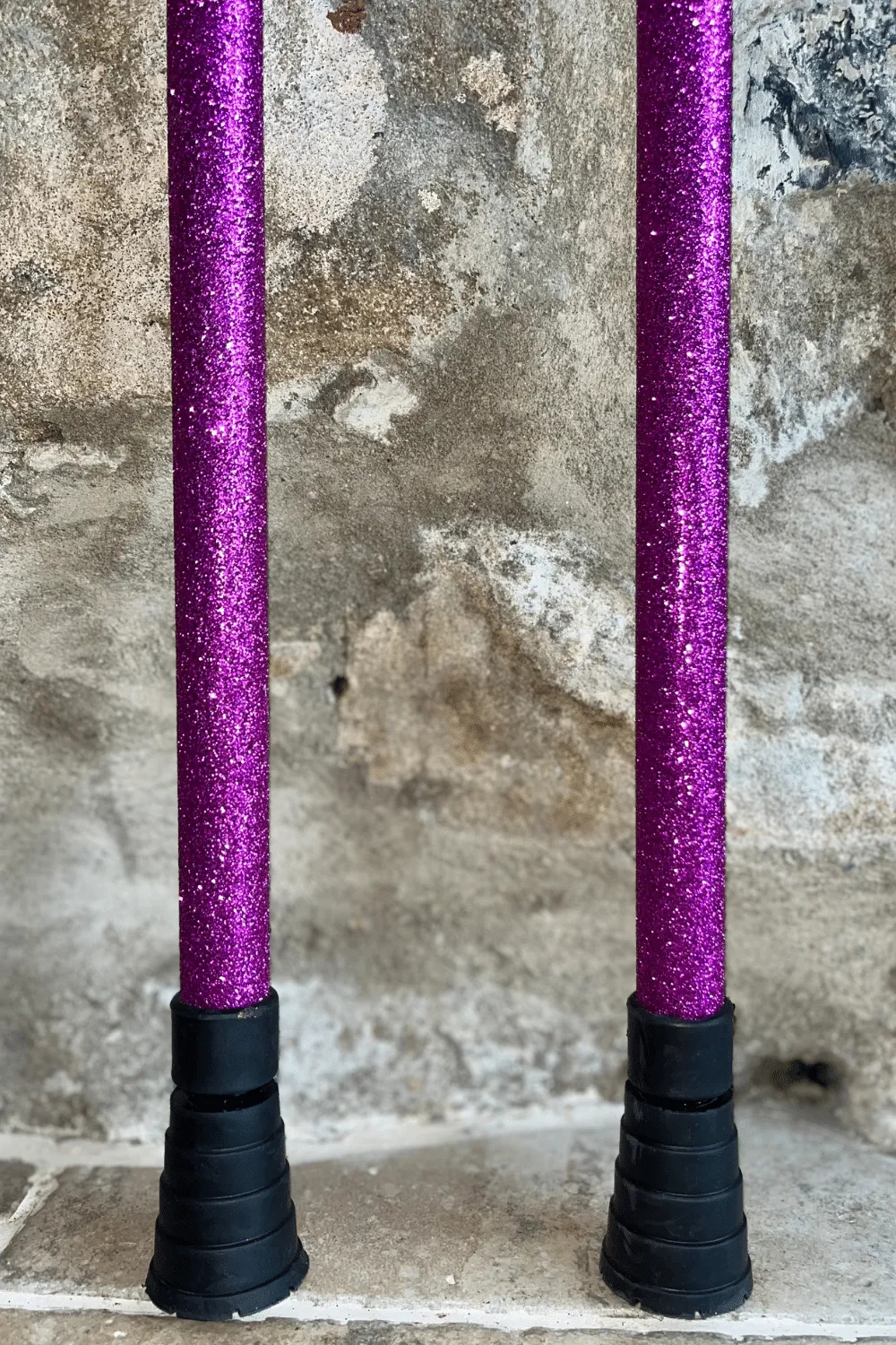 Pink Glitter Crutches
