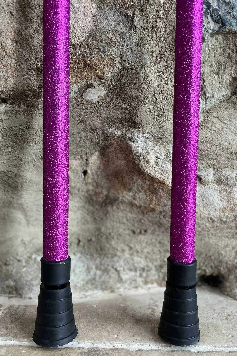 Pink Glitter Crutches