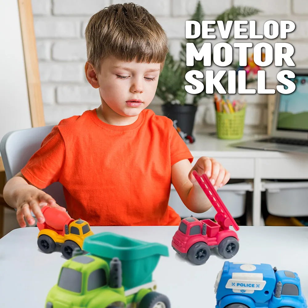 Plantastic City Vehicles Double Pack - Police Car & Fire Truck