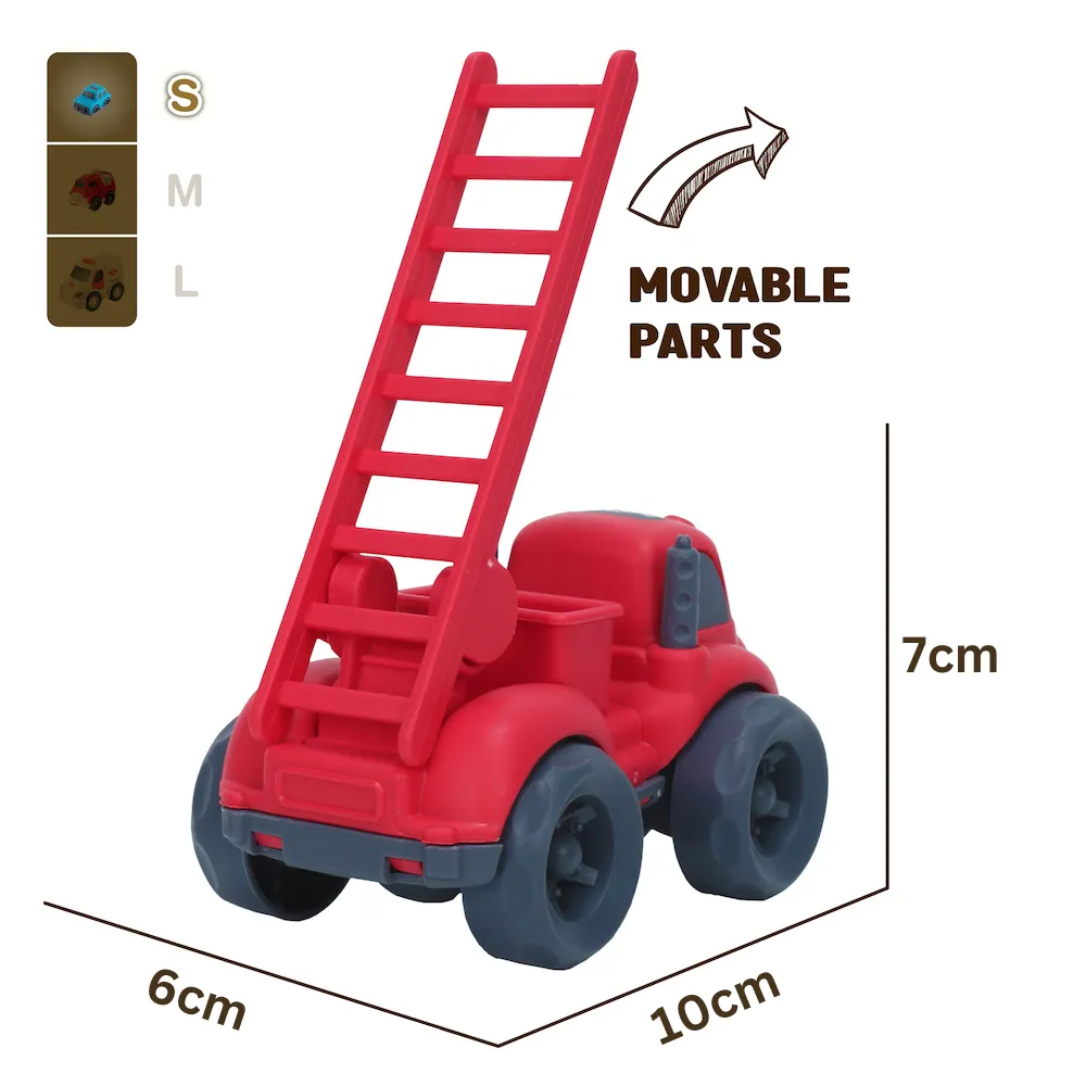 Plantastic City Vehicles Double Pack - Police Car & Fire Truck