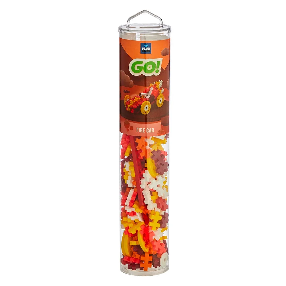 Plus Plus Mini Tube Color Cars 200-Piece (Fire)