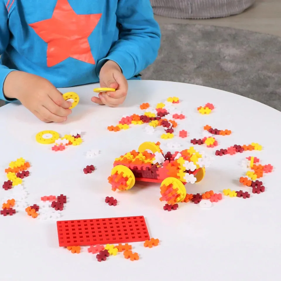 Plus Plus Mini Tube Color Cars 200-Piece (Fire)