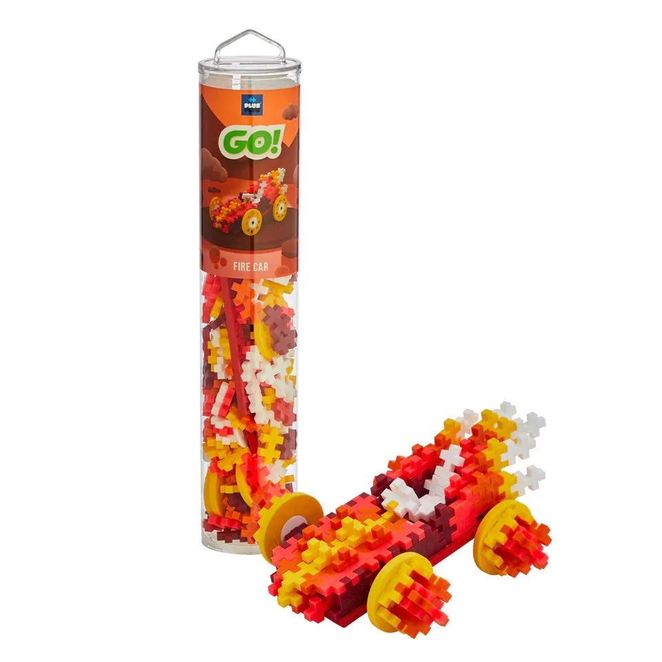 Plus Plus Mini Tube Color Cars 200-Piece (Fire)