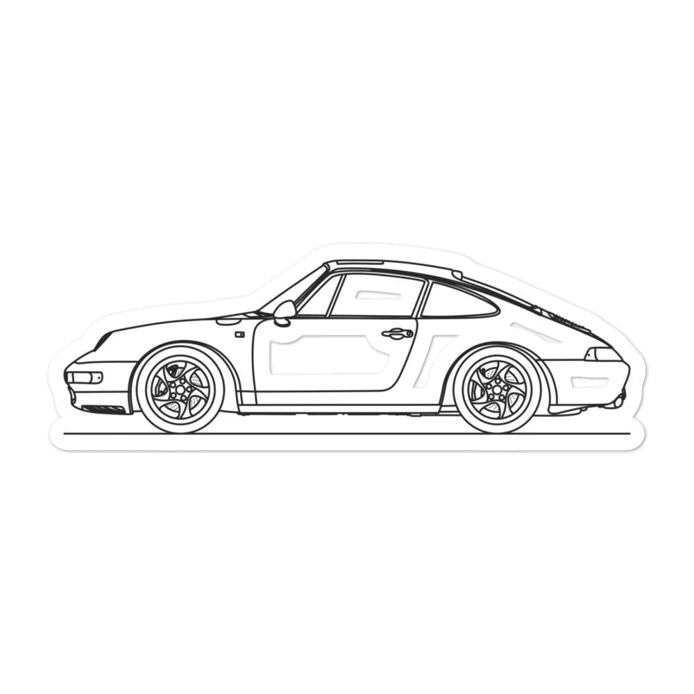 Porsche 911 993 Outline Sticker