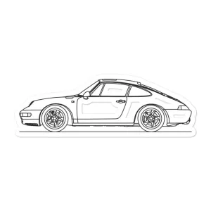 Porsche 911 993 Outline Sticker