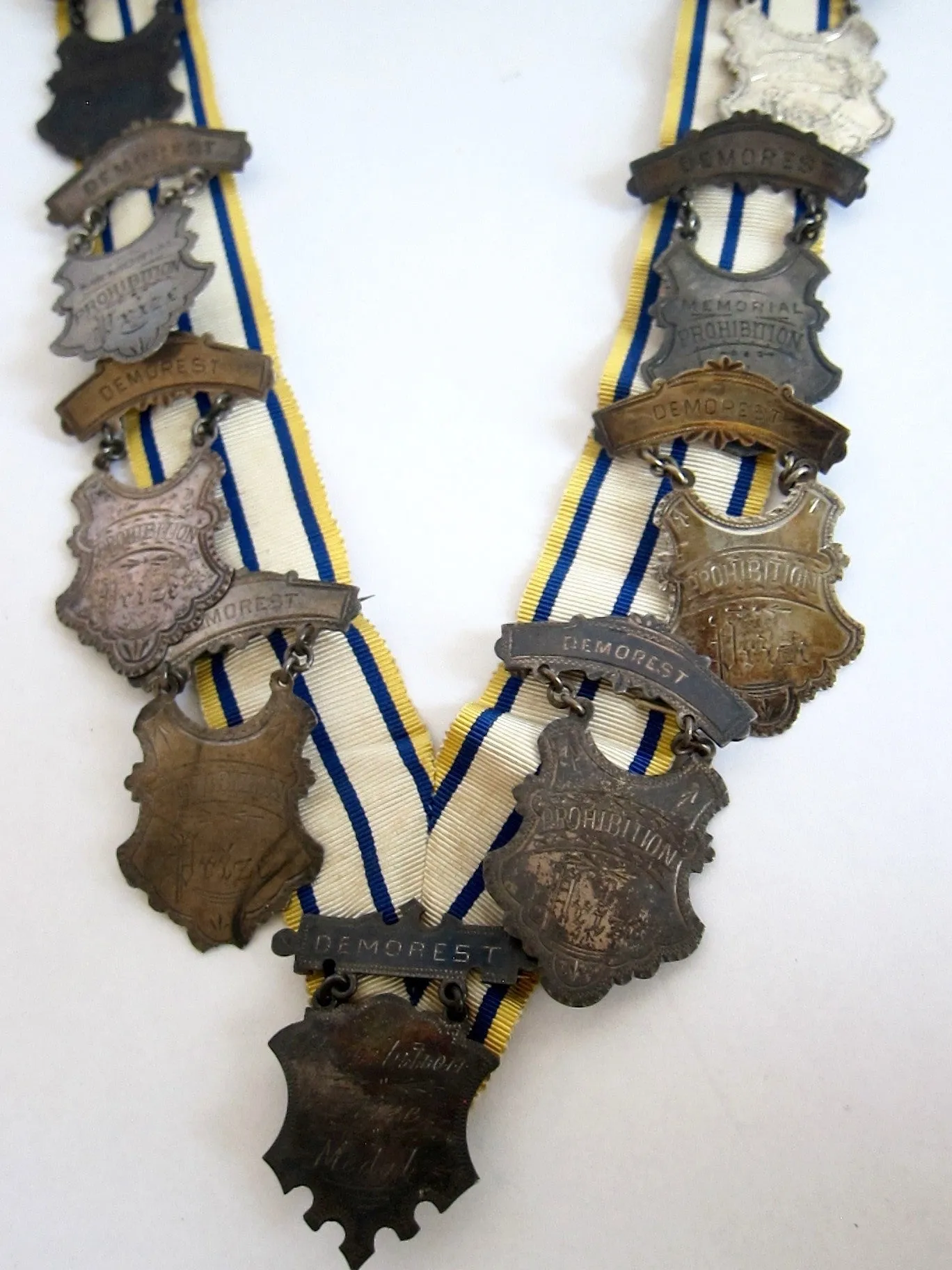 Prohibition Ceremonial Medal Necklace