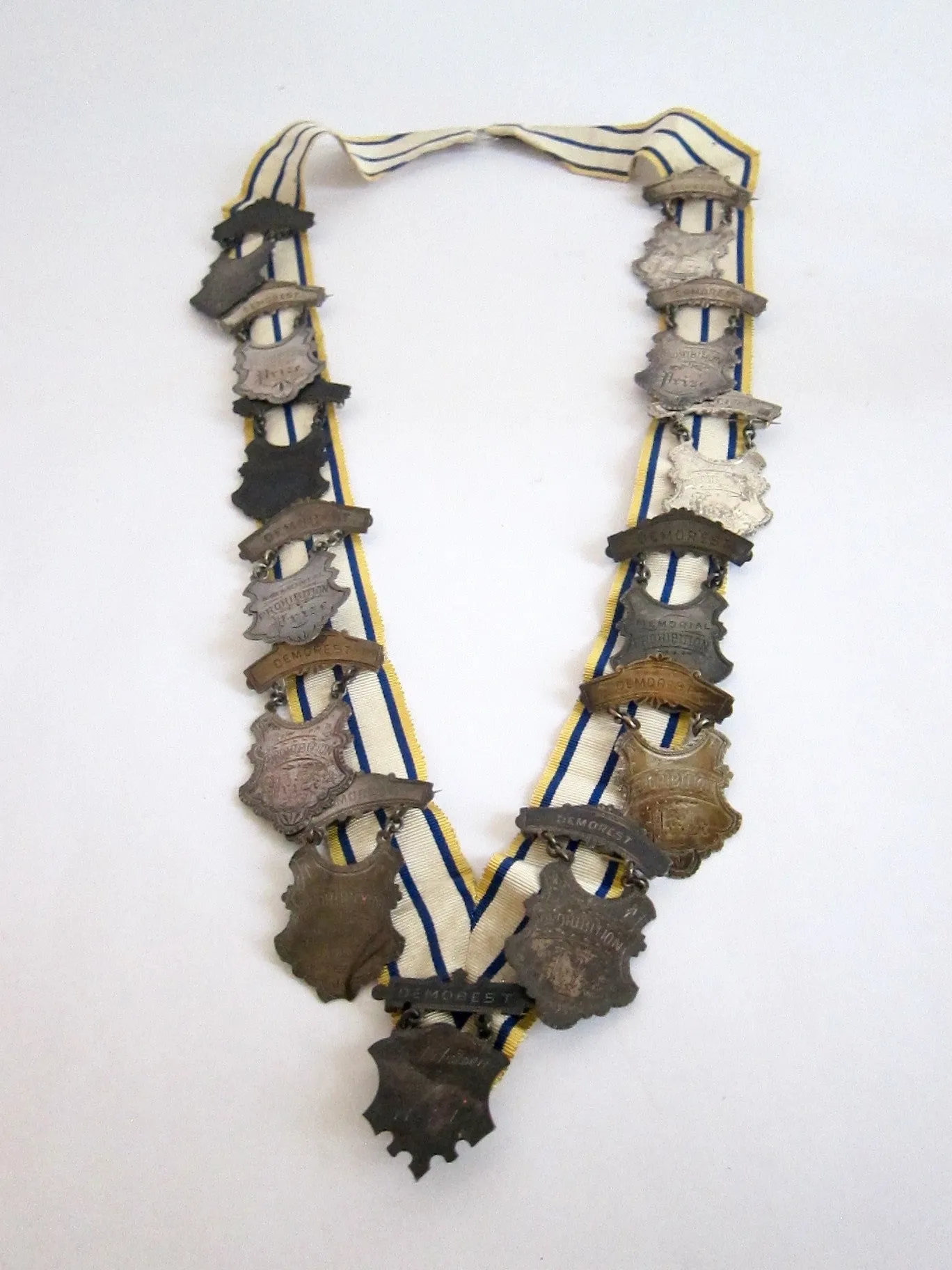 Prohibition Ceremonial Medal Necklace