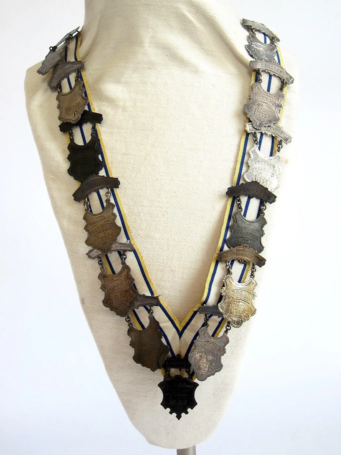 Prohibition Ceremonial Medal Necklace