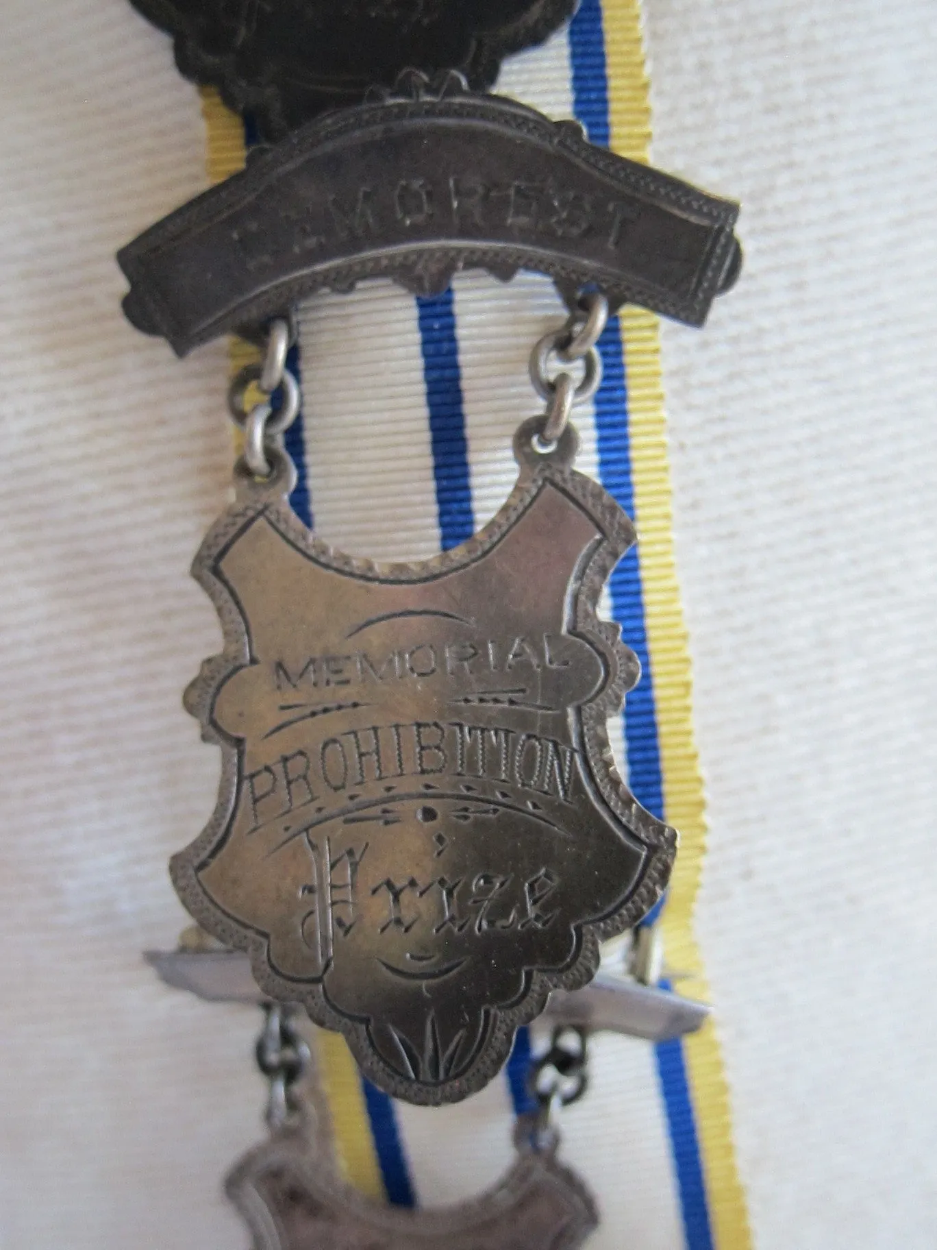 Prohibition Ceremonial Medal Necklace