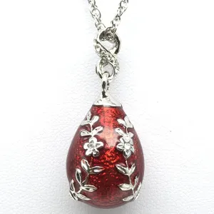 Red Egg Pendant Necklace