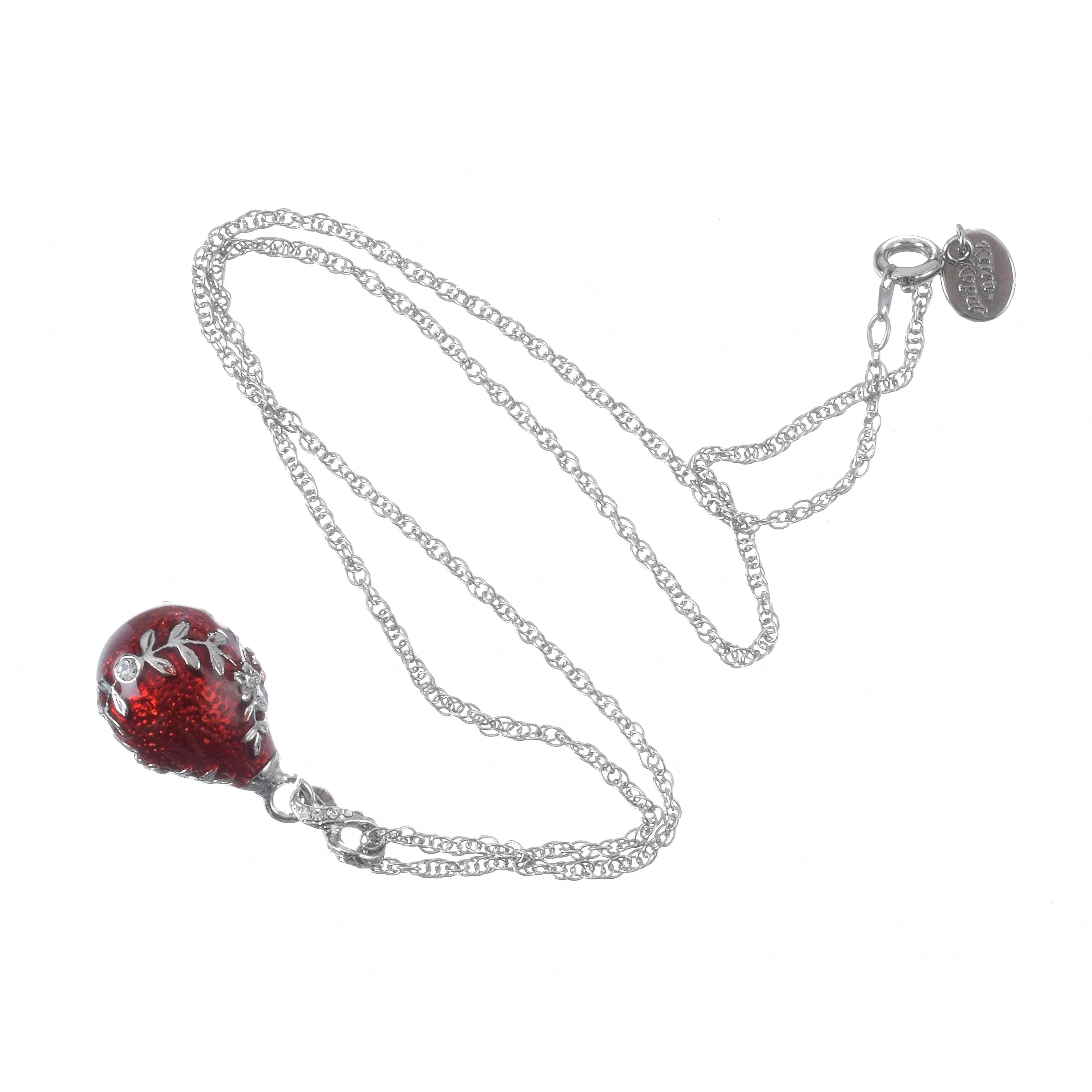 Red Egg Pendant Necklace