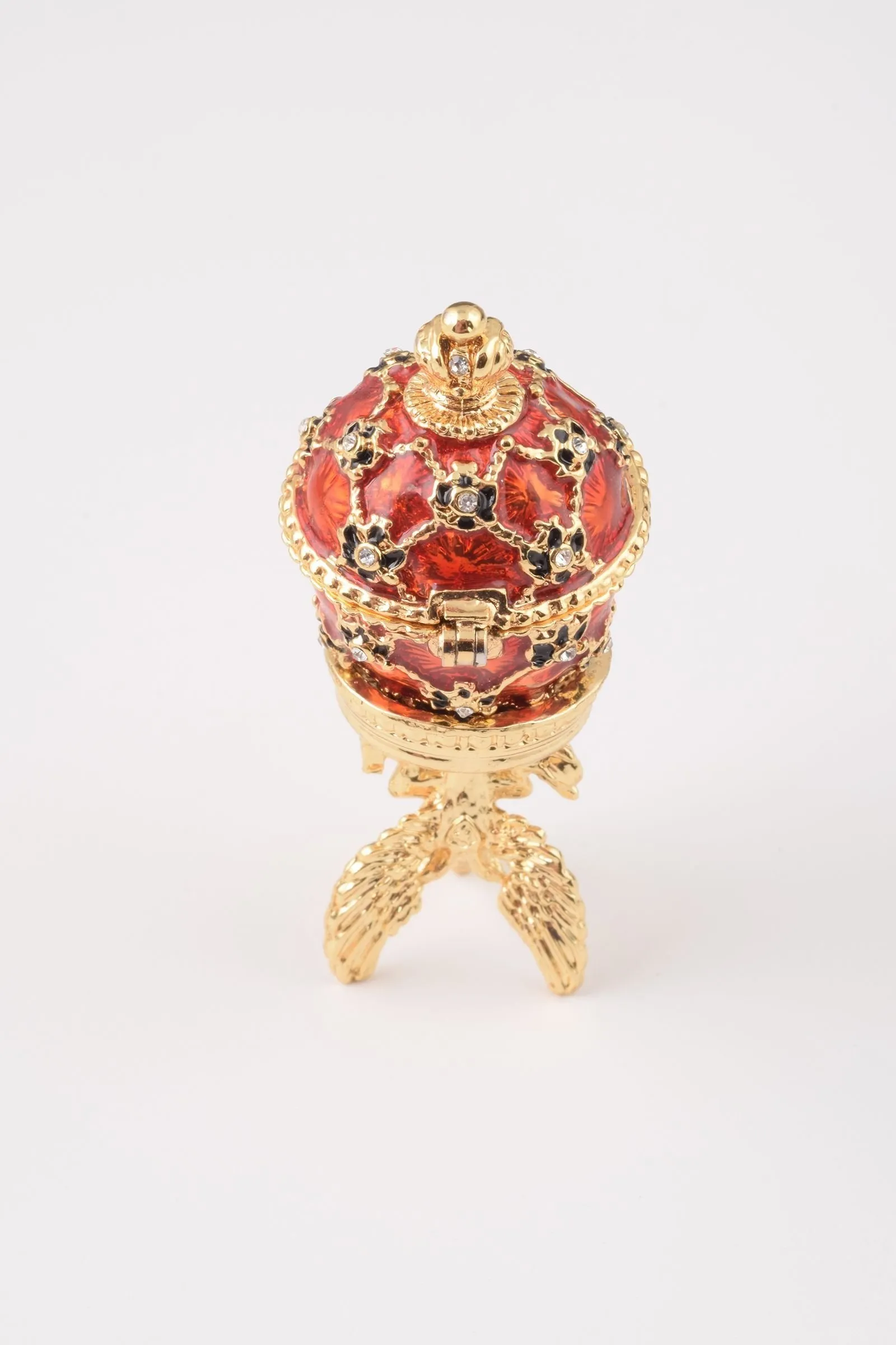 Red Faberge Egg with Car Inside