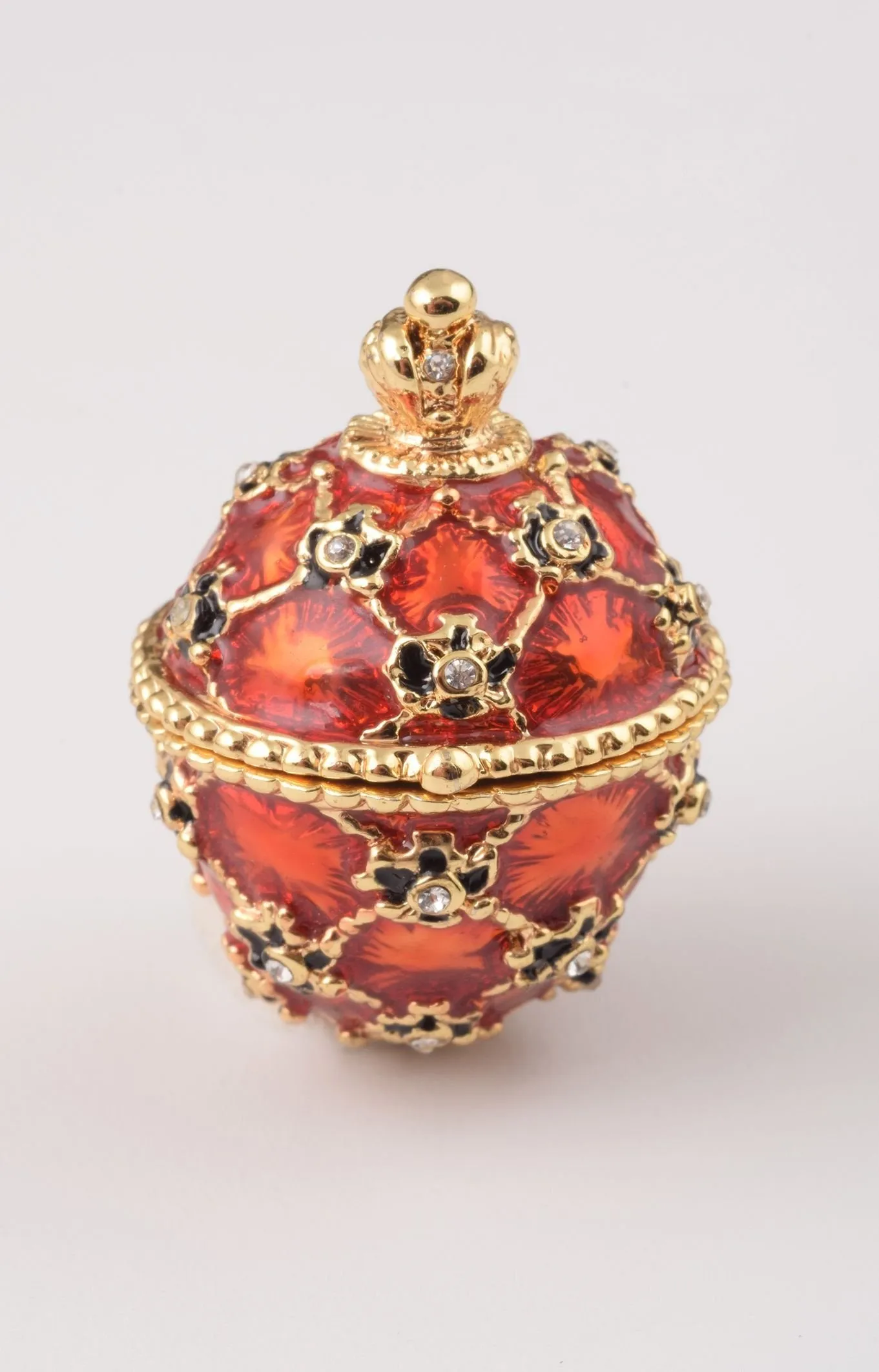 Red Faberge Egg with Car Inside