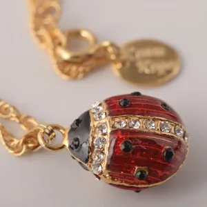 Red Ladybug Pendant Necklace
