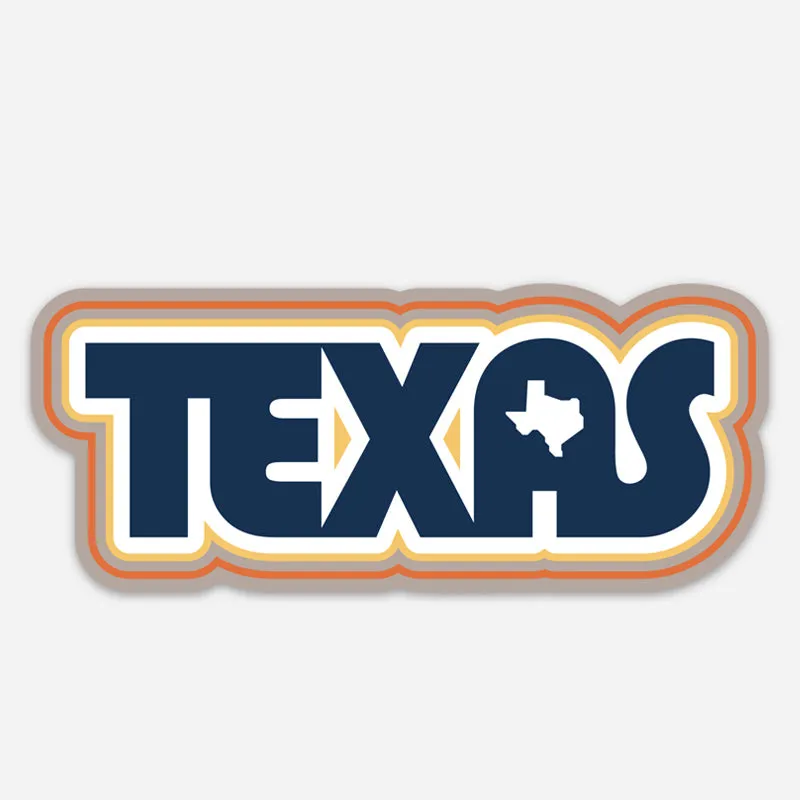 Retro Texas Vinyl Sticker