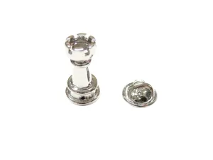 Rook Chess Piece Pendant Lapel Pin