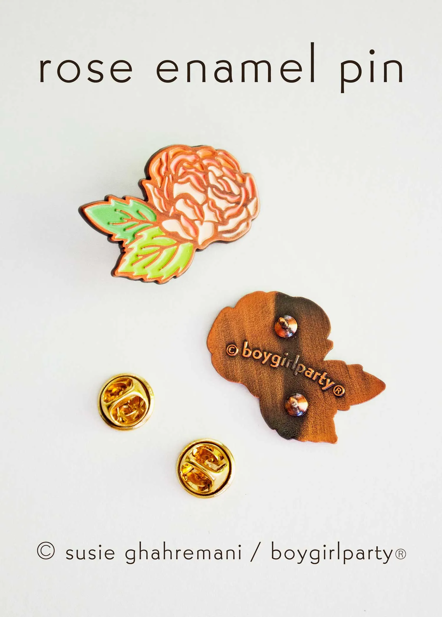 Rose Pin Set - Valentines Day Rose Enamel Pins - Wedding Lapel Pins