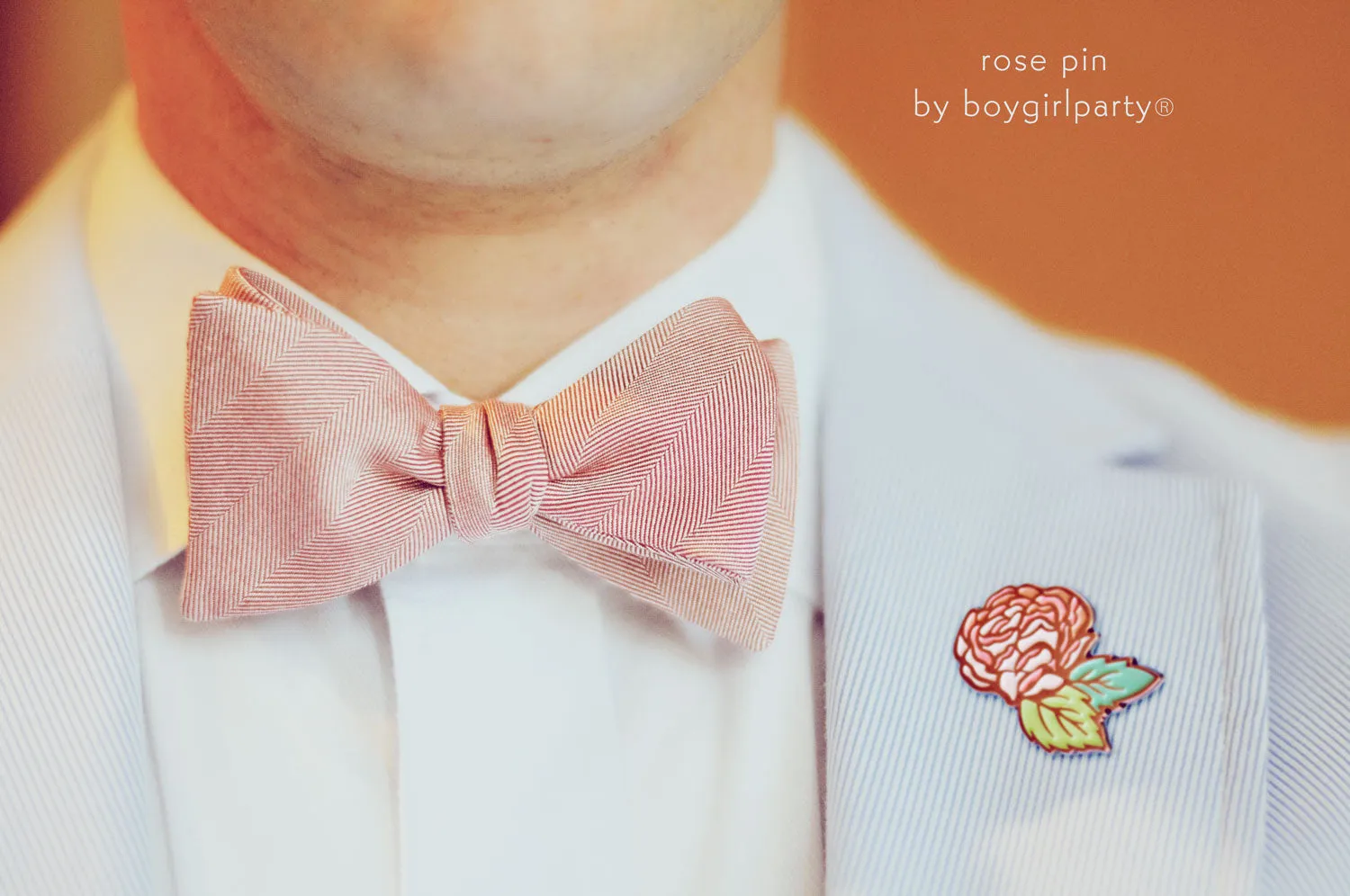Rose Pin Set - Valentines Day Rose Enamel Pins - Wedding Lapel Pins