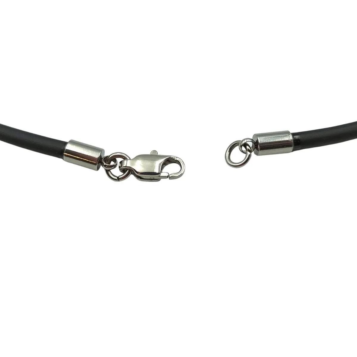 Rubber cord or caoutchouc necklace for pendant
