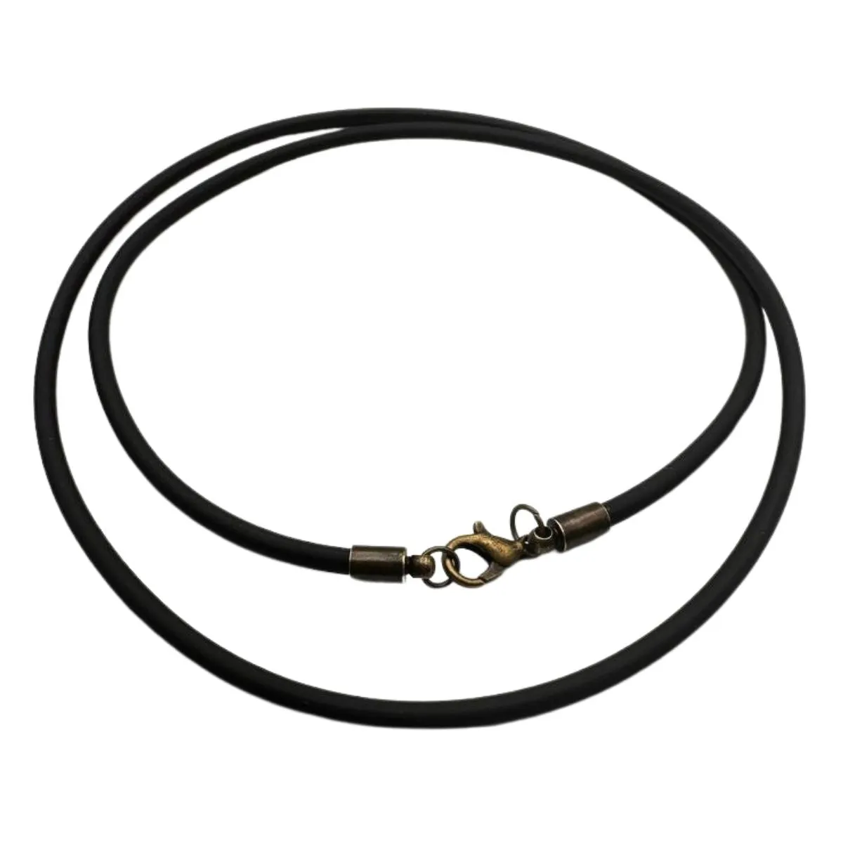 Rubber cord or caoutchouc necklace for pendant
